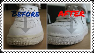 cleaning white shoe soles