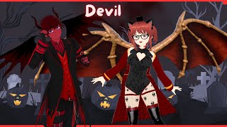 🍫🍓 DEVIL w/ @red_delinquentgaming | Ironmouse ft. Bubi | MMD