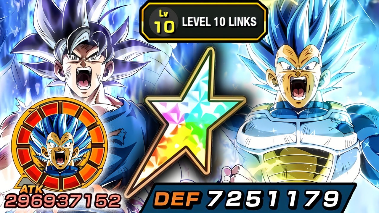 100% NEW LR UI GOKU + SSBE VEGETA LEVEL 10 LINKS SHOWCASE!!!!!!!!!!! Dragon Ball Z Dokkan Battle