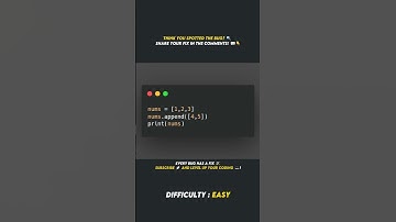 Beginner Python Mistake append vs extend 🤯 || #python #bug #coding #programming  #codingtutorial