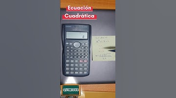 Ecuacion cuadrática en una casio fx-350MS #cálculo #equilibrio
