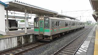 山形線701系5500番台 北山形駅発車 JR East Yamagata Line 701 series EMU