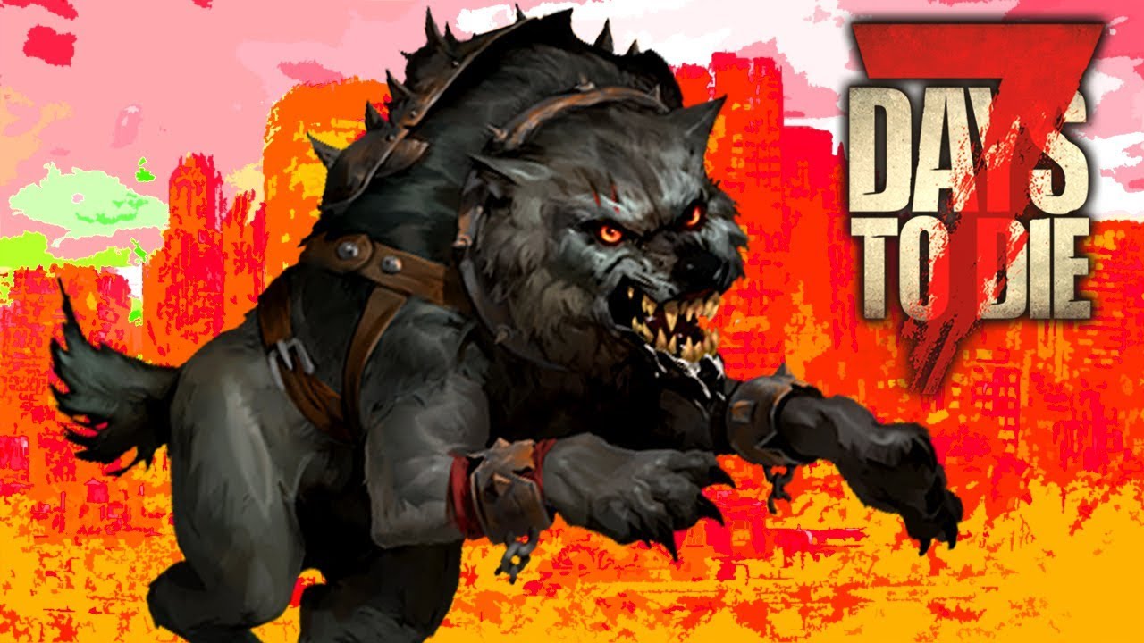 GIANT DIREWOLF (7 Days To Die War of the Walkers Mod)(Ep.35) YouTube