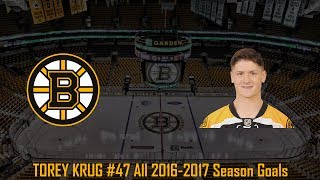Torey Krug - NHL Season 2016/2017 (All Goals)