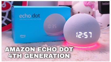 AMAZON ECHO DOT 4TH GENERATION SMART SPEAKER UNBOXING (ALEXA) | Cathy