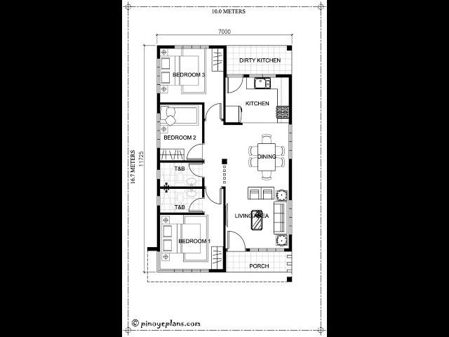 48 X 38 Ground Floor Plan Of House Building Design Dwg File Cadbull