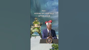 Hyping Up Your Teammates After a DUB! #apex #shorts