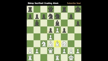 Bishop Sacrifice!! Crushing Attack #bishopsacrifice  #chesschallenge #tacticstime