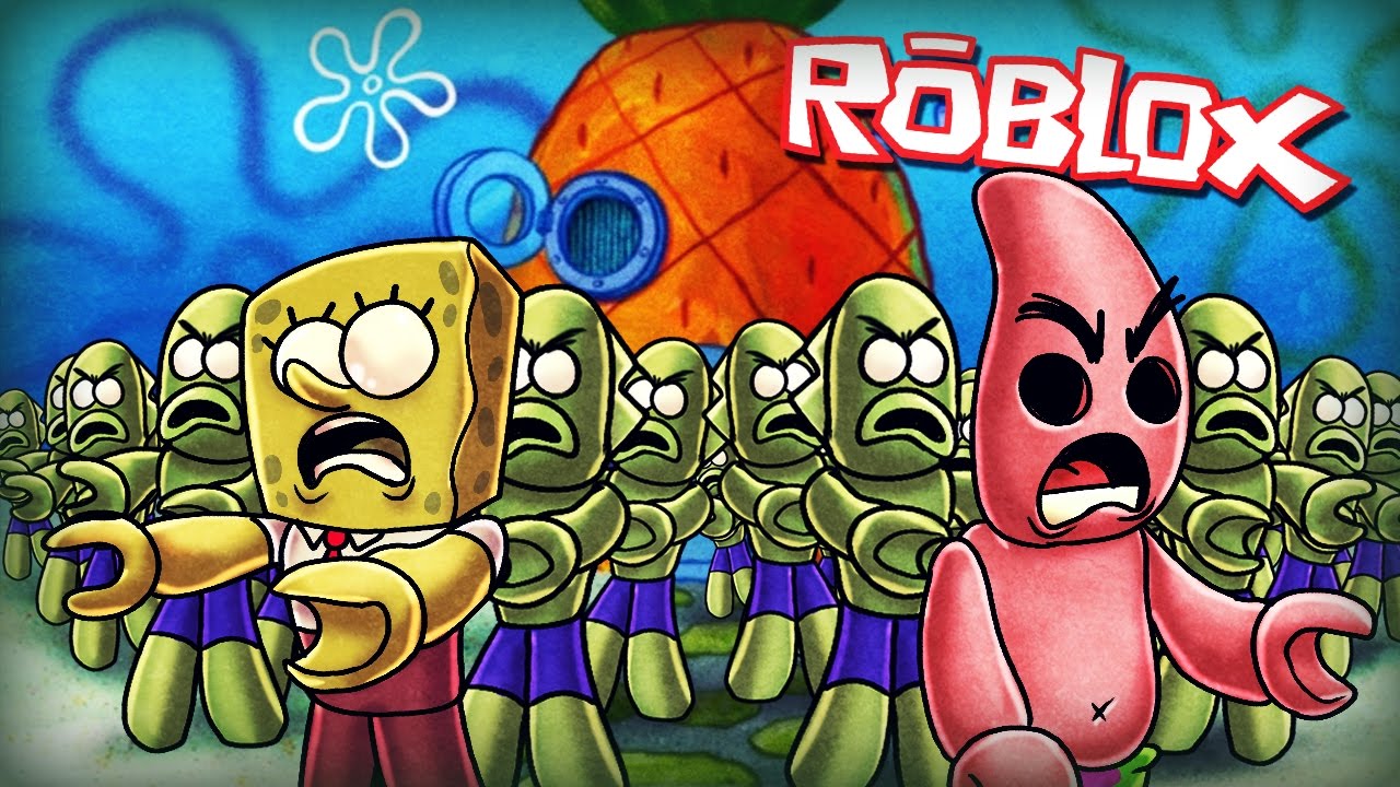 Roblox Spongebob Vs Zombies Spongebob Zombie Invasion Roblox Zombie Youtube - roblox escape the spongebobpatrick roblox