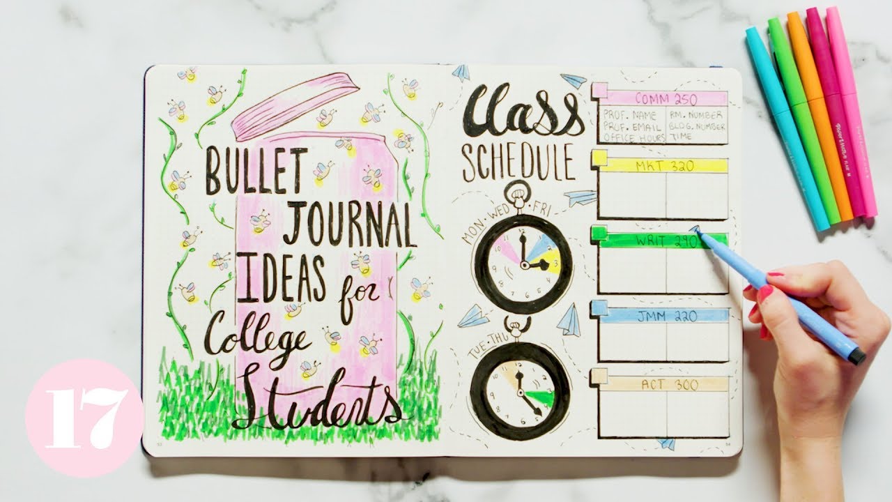 School Themed Bullet Journal