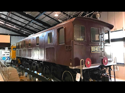 碓氷峠鉄道文化むらのED42型電気機関車を見に行って来た - YouTube