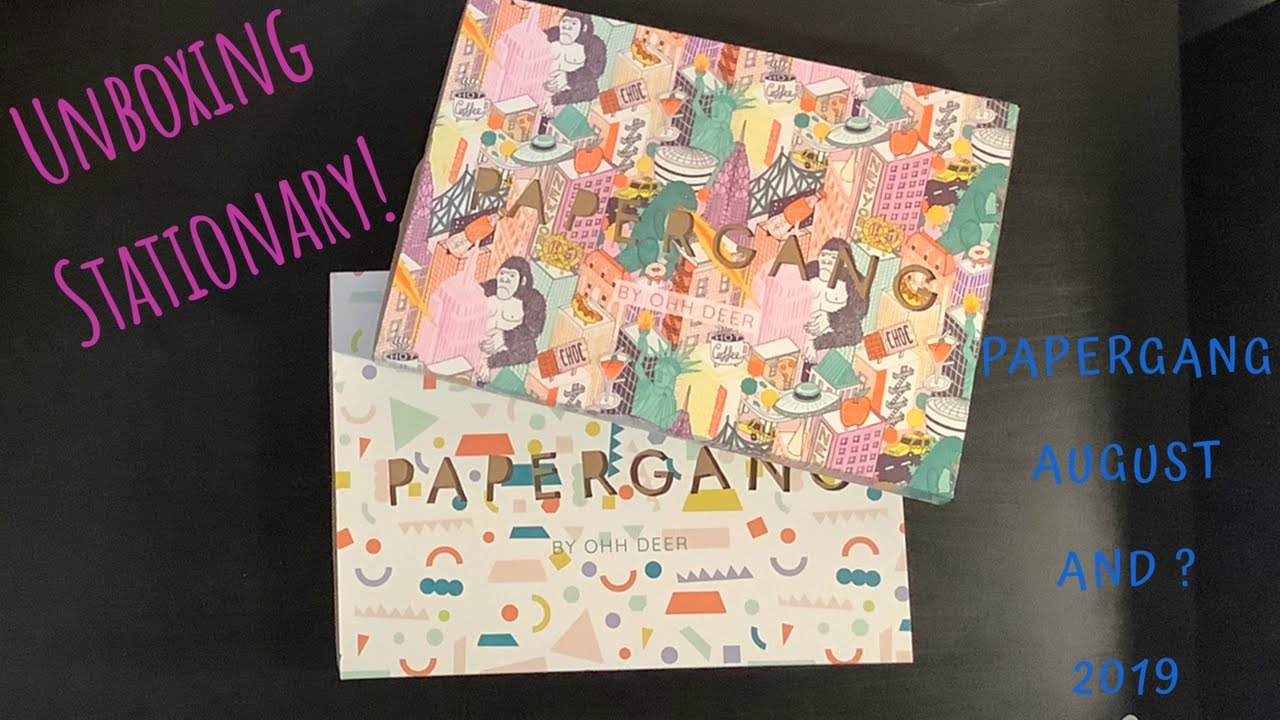 Papergang Unboxing | August 2019 | Stationary subscription