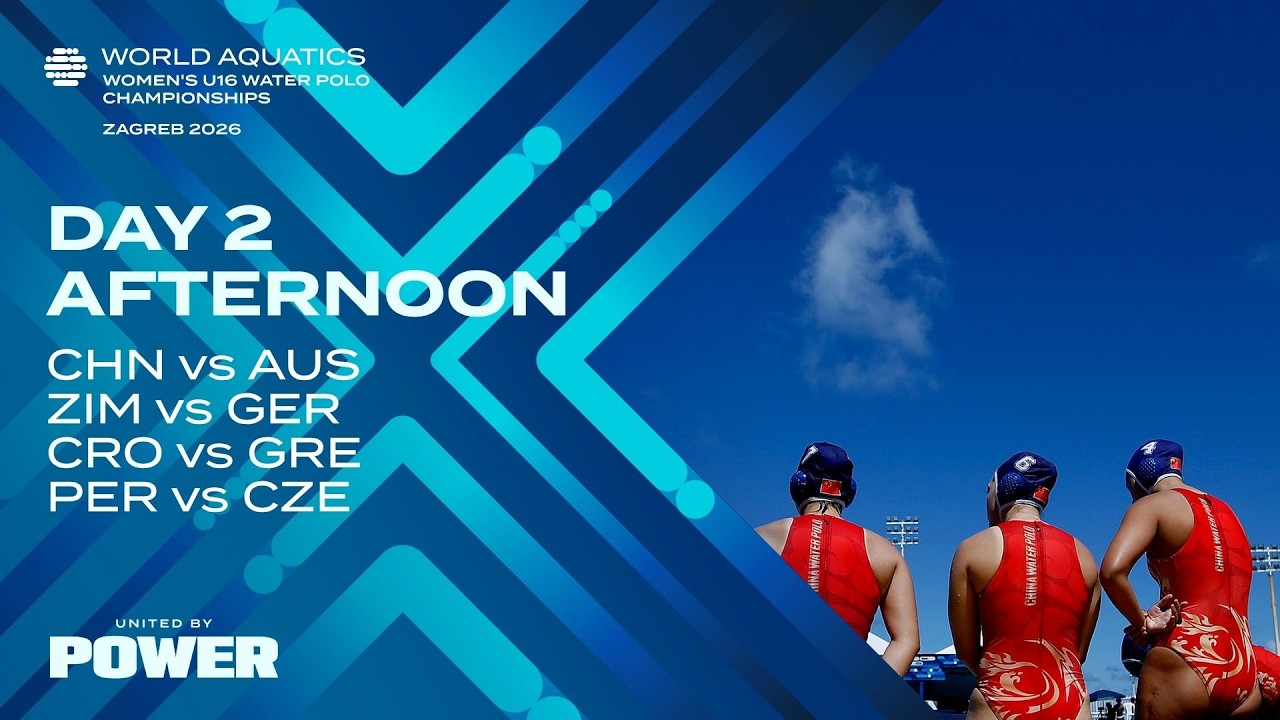 Afternoon Session | Day 2 | League | World Aquatics Women's U16 Water Polo Championships 2026