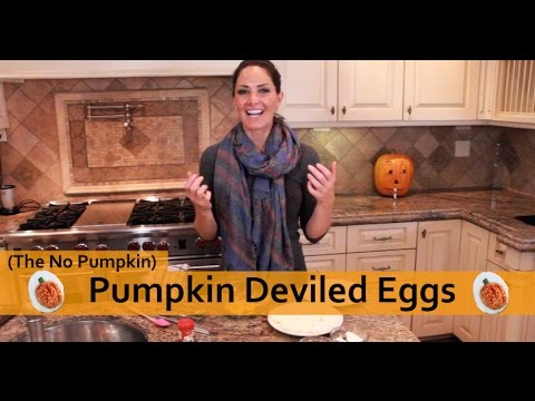 Pumpkin Deviled Eggs Final