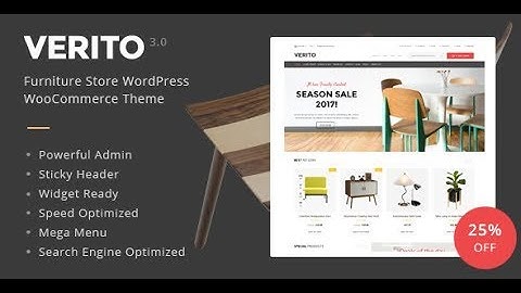 Furniture Woocommerce theme & template - Verito