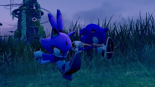 Sonic & Blaze Racing Each Other In Frontiers