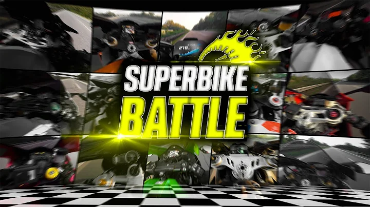 S1000RR vs H2 vs R1m vs ZX10R vs RSV4 vs HAYABUSA vs PANIGALE vs GSX-R ... 🚀 SUPERBIKE BATTLE