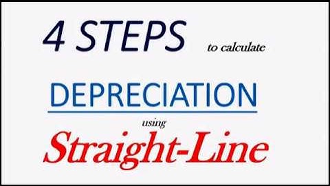 4 Steps to Calculate Depreciation using the Straight Line Method