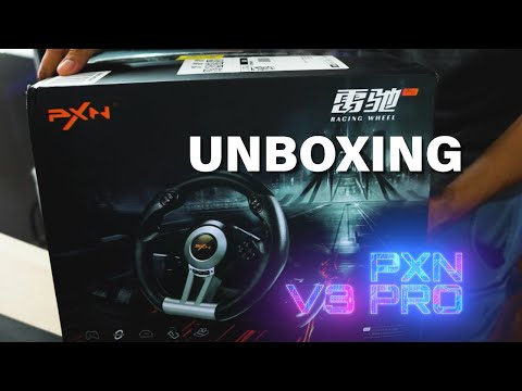 Unboxing PXN V3 Pro Gaming Steering Wheel for PC, XBOX,Playstation and Nintendo