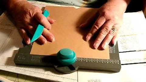 A2 envelope with envelope punch board