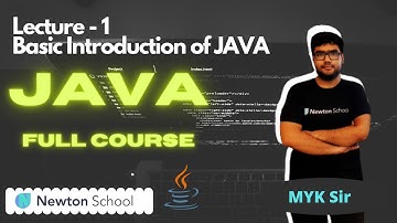 #01 Basic Introduction of Java by Myk Sir Lecture