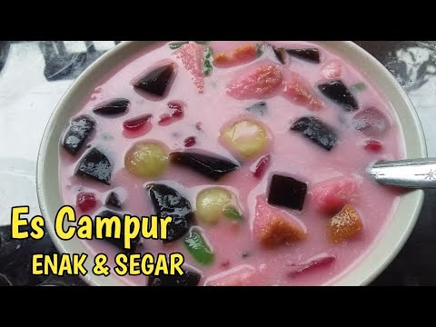 Resep Membuat Es Campur Santan