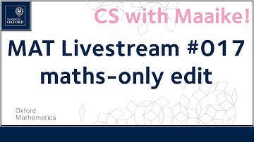 MAT Livestream 2020 #017 | Maths-only edit | CS with Maaike