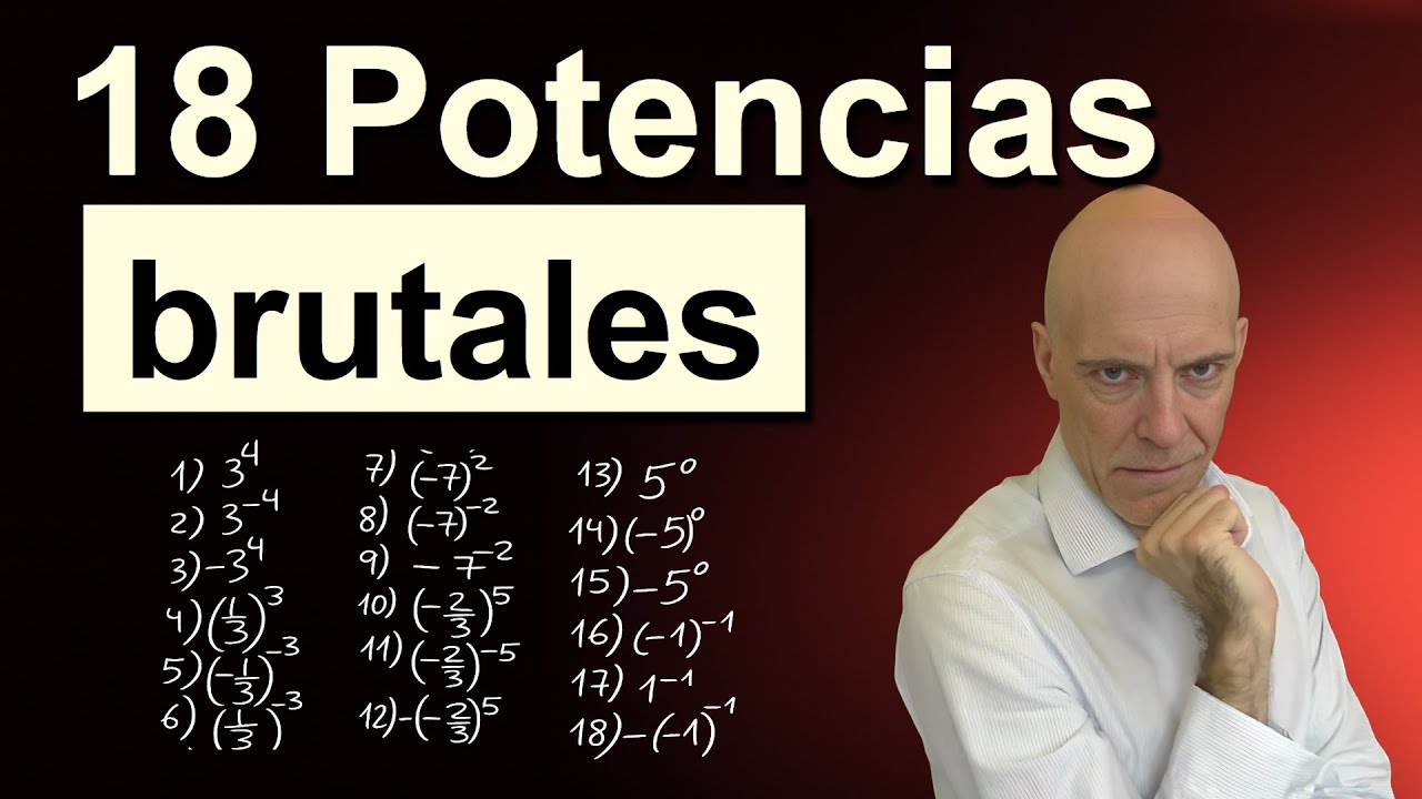 Potencias muy difíciles que ponen en jaque a los estudiantes. Potenciación