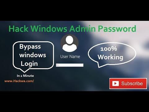 how to Bypass Windows Admin login when you forgot password