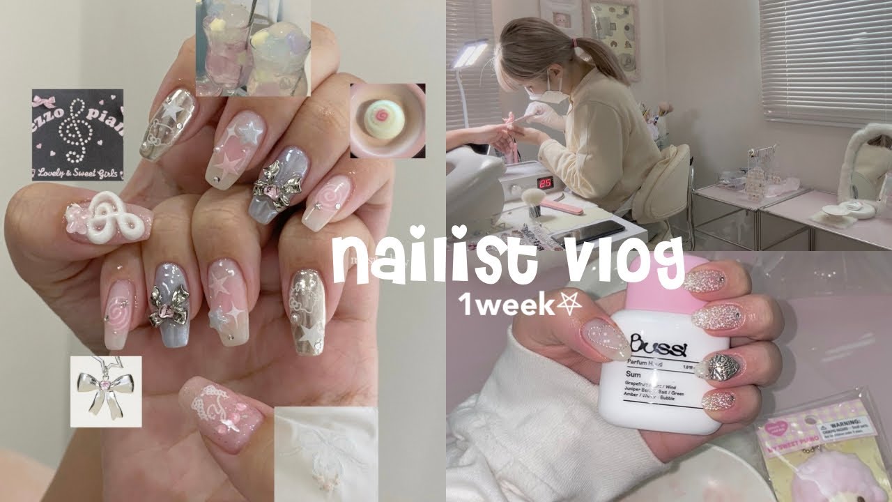 ネイリスト1週間vlog*‪‪⋆ஐ