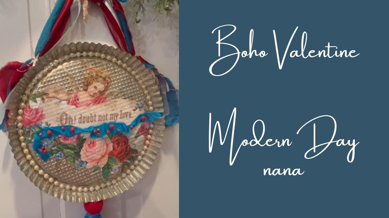 Boho Vintage Valentine Wall Hanging DIY