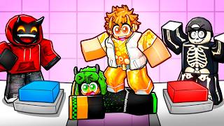 We Played 4 Player Teamwork Obby In Roblox!