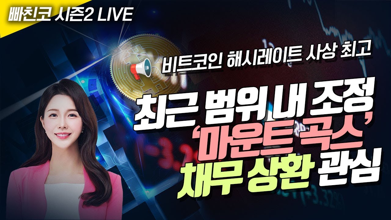 [비트코인 실시간] 빠친코 시즌2 ❤ 최근 범위 내 조정 양상...‘마운트 곡스’ 채무 상환 관심 (231227 라이브)