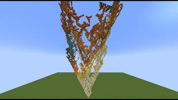 The biggest falling sand art in Minecraft