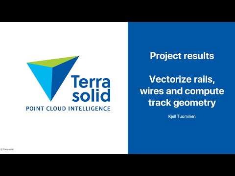 Vectorize Rail Wires and Compute Track Geometry - Results of TerraScan Project