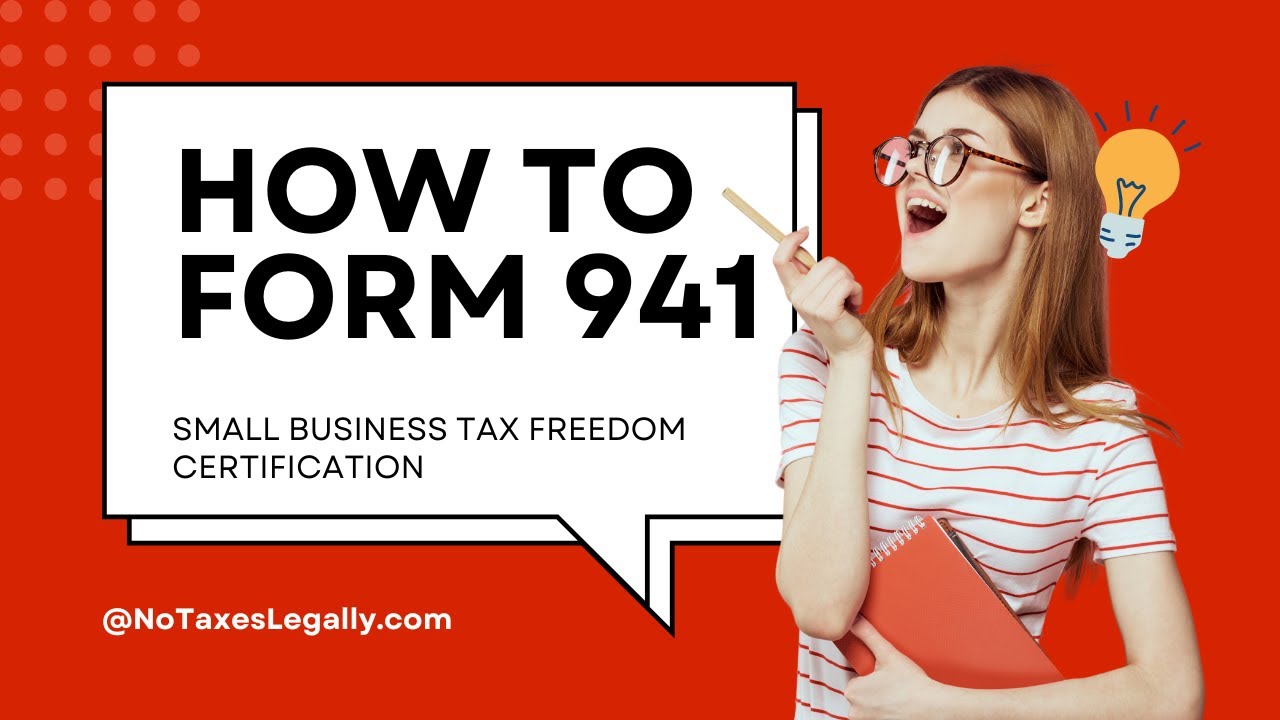 How To Fill Out Form 941 Small Business Taxes - YouTube