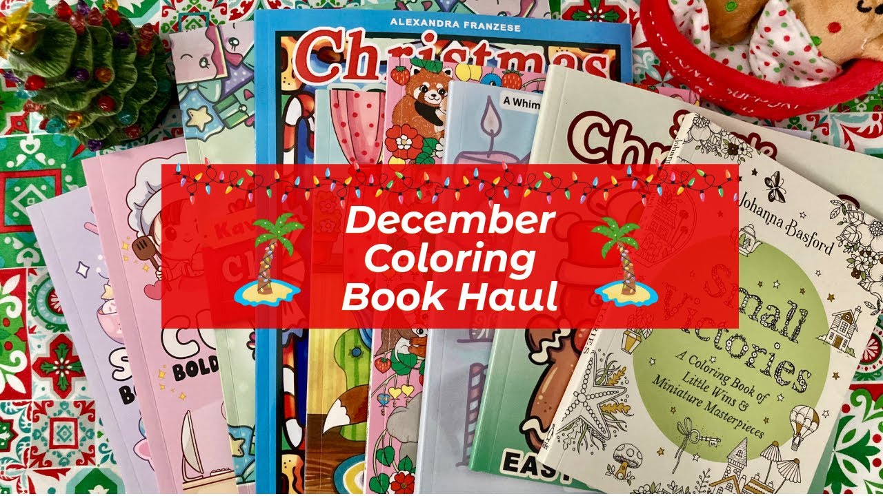 December Coloring Book Haul + Supplies 🎄📚