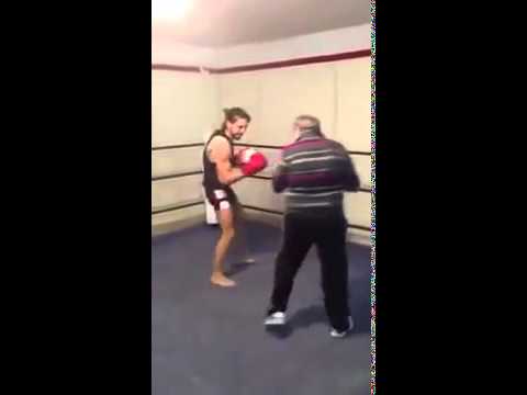Strongest Old Man: Old Man Beating Up Young Man In The Boxing Ring!!!