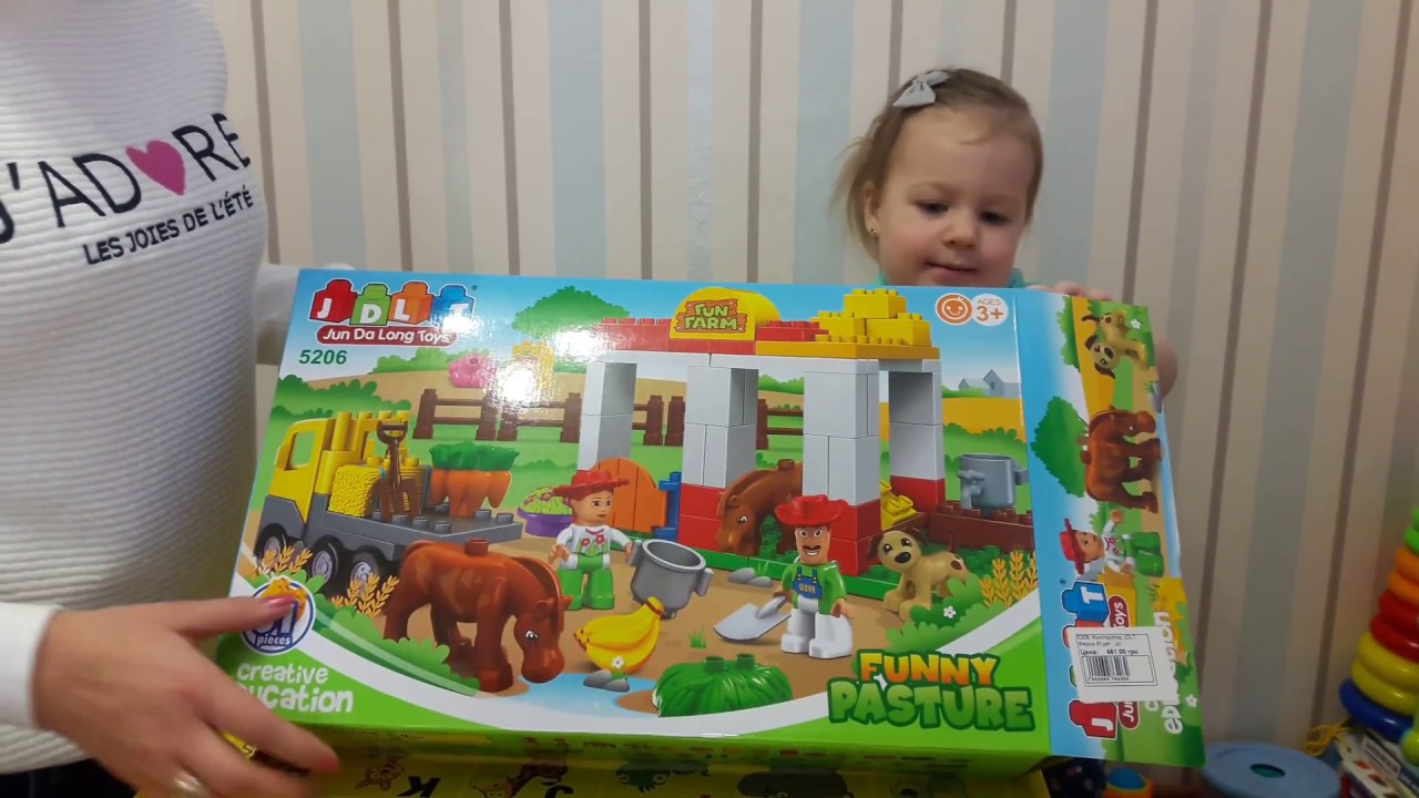 Весёлая ферма. Конструктор JDLT.