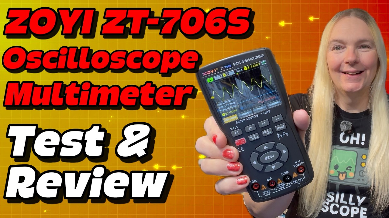 Zoyi ZT-706S Oscilloscope Multimeter & Signal Generator - Test