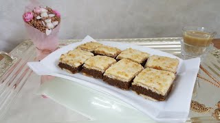 حلا طبقات البسكوت والسميد \ Biscuit and semolina layers