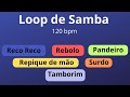 Loop de Samba/Pagode Instrumental - Percussão/Base de Samba/Batucada/Para treinar/Backing Tracking