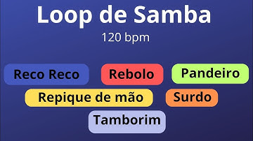 Loop de Samba/Pagode Instrumental - Percussão/Base de Samba/Batucada/Para treinar/Backing Tracking