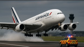 Plane Crash After Landing - | American Airline A380 - New York Airport  #avaition #msfs2024