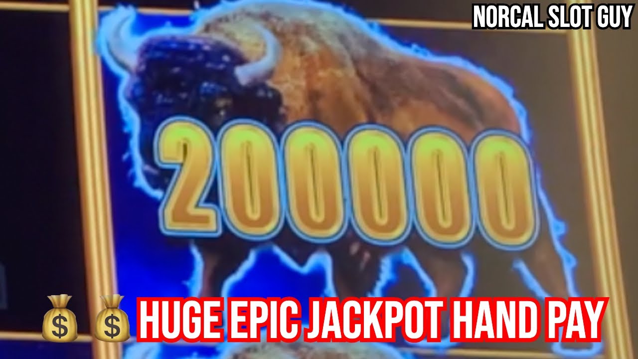 AMAZING EPIC JACKPOT HAND PAY ON BUFFALO LIGHTNING LINK @ Graton Casino | NorCal Slot Guy