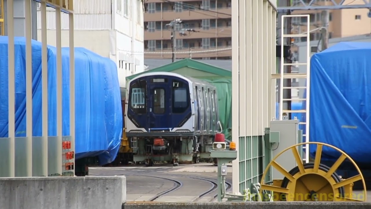 R211 Mockup Car 4256 at Kawasaki Railcar Manufacturing in Hyogo