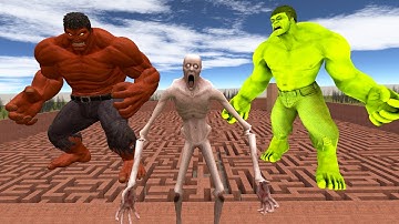 Never Go To Maze With SCP-096 VS RULK & HULK!? In Garry