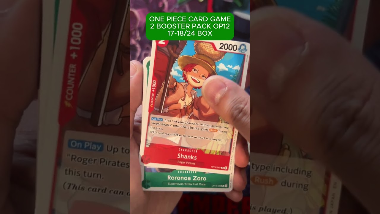 Booster Pack 17-18/24 I OP12 Legacy Of The Master I One Piece Card Game
