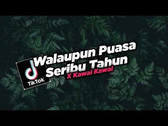 DJ Walaupun Puasa Seribu Tahun X Kawai Kawai Viral Di TikTok!! - By Sahrul Ckn class=