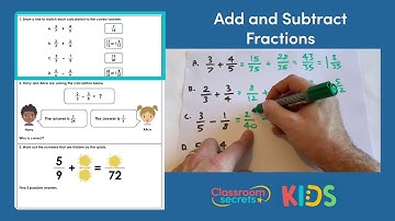 Year 6 Add and Subtract Fractions Answer Video